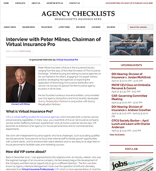 Insurance Agency Checklist Blog - Virtual Insurance Pro